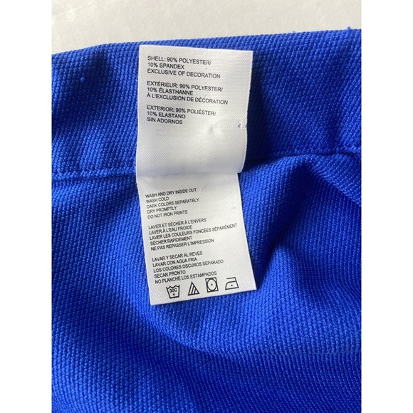 Speedo Blue Full Zip Athletic Track Jacket Performance Jacket  size L - Picture 6 of 13